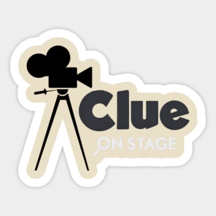 Clue on stage vintage Sticker